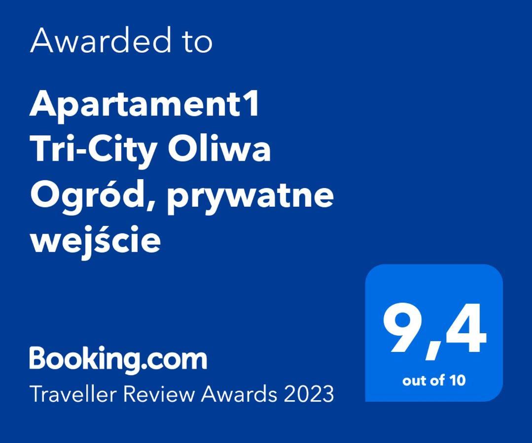 Apartament1 Tri-City Oliwa Ogrod, Prywatne Wejscie Gdańsk Exterior foto